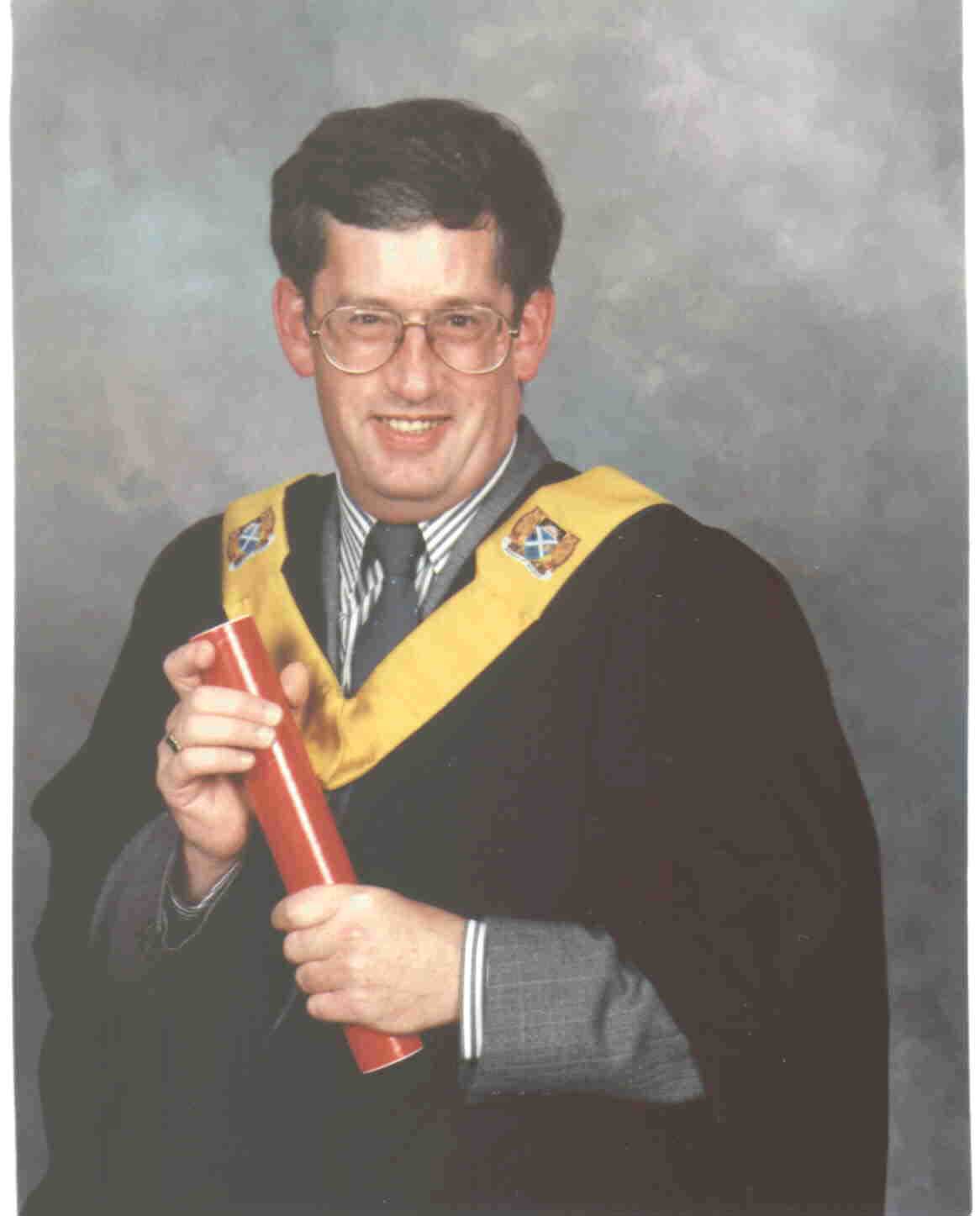 My Graduation Photograph. Click on the pic to hear a greeting